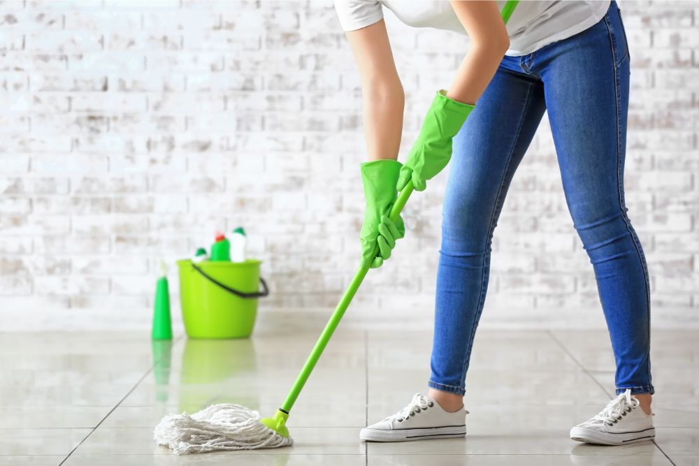 Tile floor cleaning | Johnston Paint & Decorating