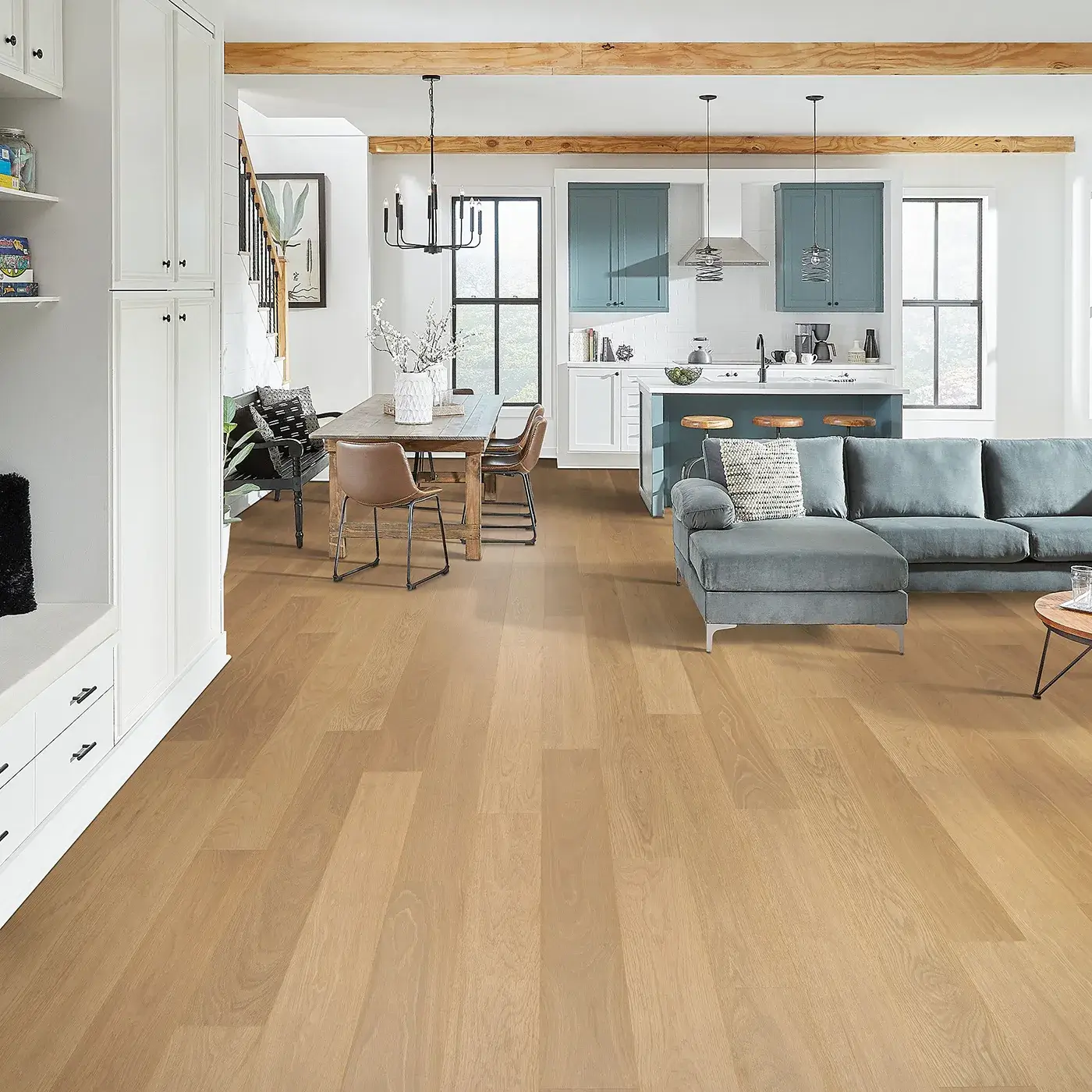 33611_02_room Living & Dining Area Laminate Flooring | Johnston Paint & Decorating